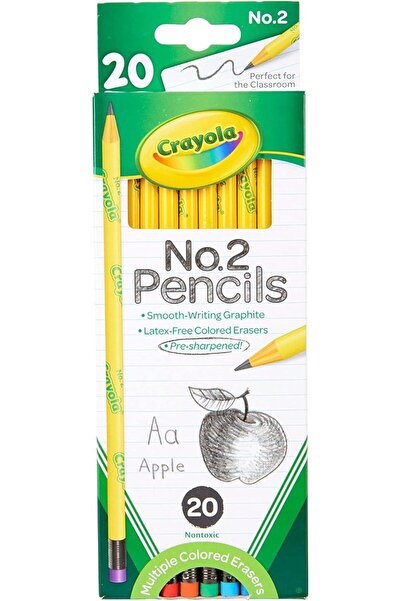 Crayola Number 2 Pencils, Classroom Supplies, 20 Count