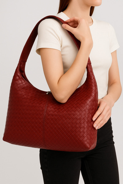 LYONA Bags Hobo Women's Shoulder Bag - Large Size Braided