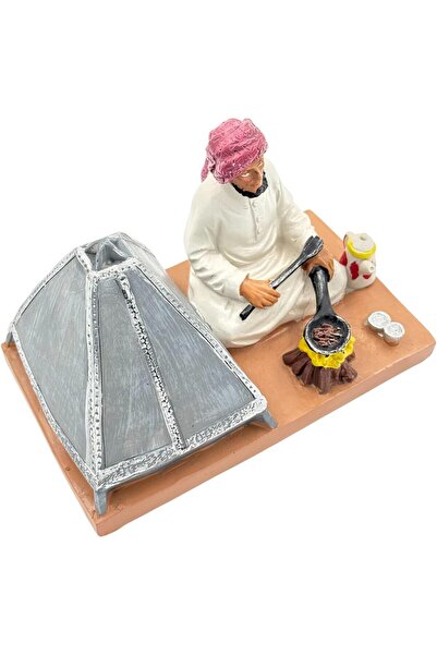 B&D Traditional Middle Eastern Polyresin Tent Scene Statue Diorama - banddtools