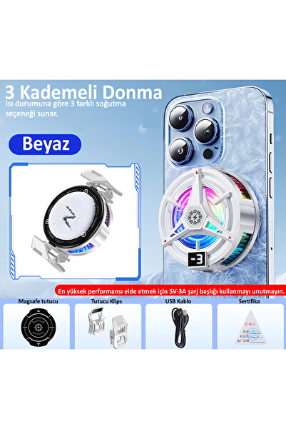 MTL Magnetic Fan Phone Cooler |   Magsafe Compatible, with Rgb, Ai Cooling