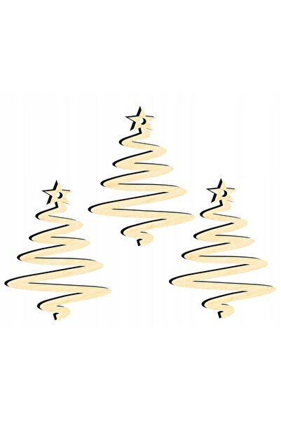 Other DECORAȚIUNI DIN LEMN PENTRU BRADUL DE CRĂCIUN Z32 3 buc.