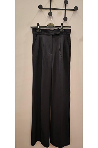 Akgül Beli Cırt Cırtlı Siyah Premium Pantolon