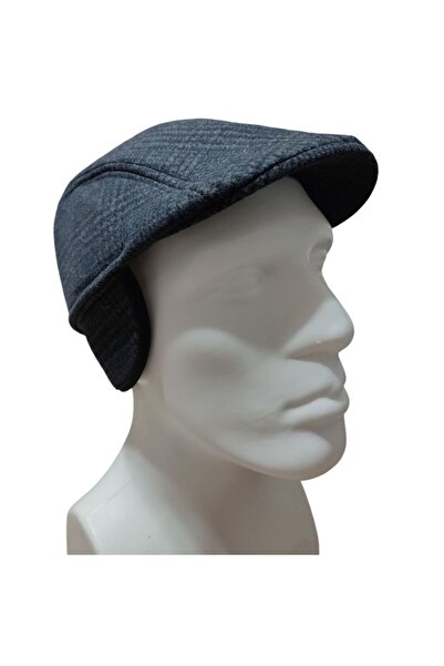 PAKER GİYİM Men's Winter Earflap Duckbill Cap Hat