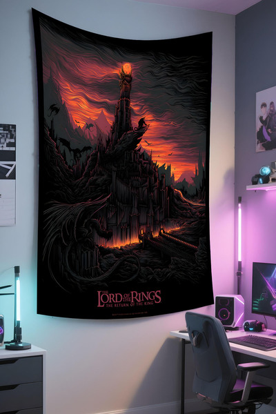 RUGRUMBA Tapiserie de perete Stăpânul Inelelor – Tematică film, țesătură de calitate, tapiserie de perete