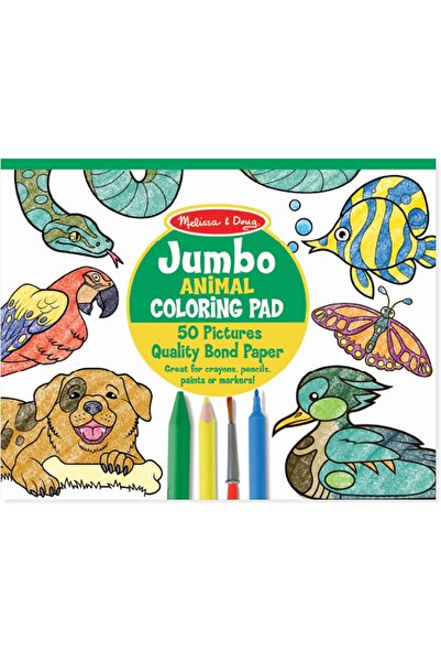 Melissa & Doug لوحة تلوين جامبو لصور الحيوانات من ميليسا ودوغ