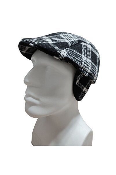 PAKER GİYİM Men's Winter Earflap Duckbill Cap Hat