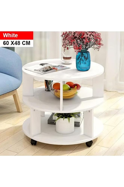 KEKE Round Coffee Table with Simple Design for Living Room