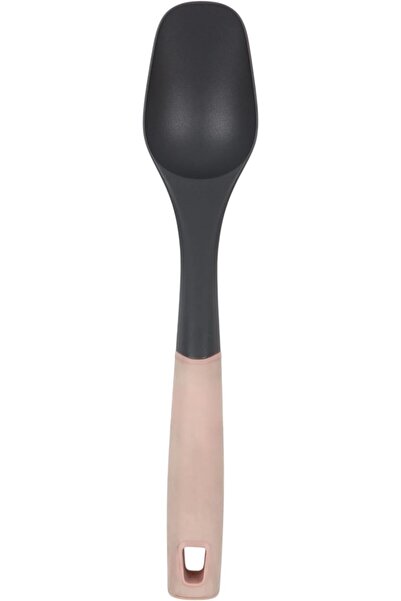 B&D Solid Spoon, Black Kitchen Utensil, Ergonomic Handle Design