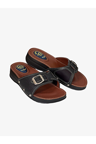 Wordex Hipokrat Hp450 Genuine Leather Hallux and Gel Heel Spur Slippers Bone Spur Daily Women's Slippers