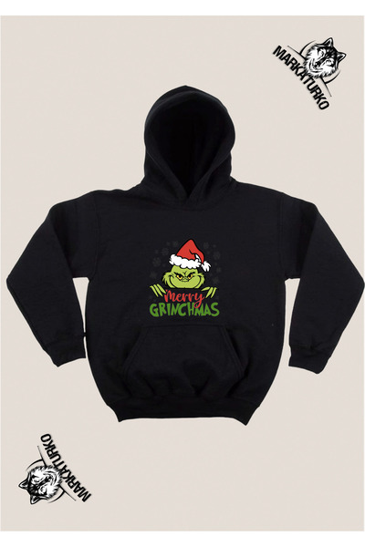 MarkaTurko SWEATSHIRT CU IMPRIMEU DESIGN SPECIAL DE CRĂCIUN GRINCH