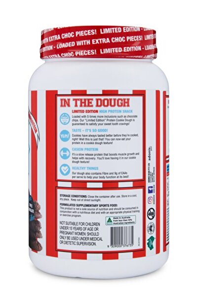 Adonis Gear PROTEIN COOKIE DOUGH (Casein Protein) – Loaded Triple Chocolate (LIMITED EDITION)