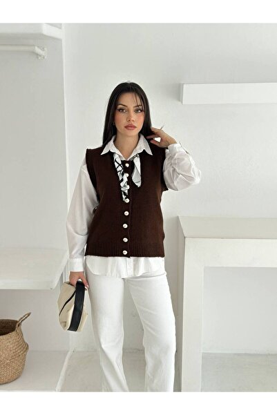 ossons Knitwear Sweater with Scarf Detail