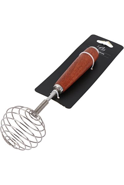 B&D Professional Egg Whisk, Wooden Handle with Stainless Steel Wire Whip, Kitchen Mixing Tool