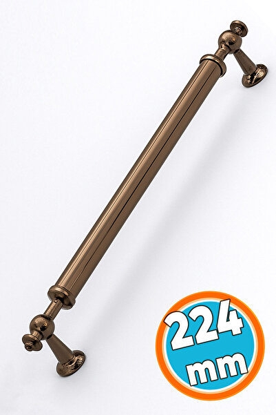 NZB Metal Kulp Mobilya Çekmece Mutfak Dolabı Dolap Kulpları Kulpu Kulpları Düz Model 224 mm Bronz