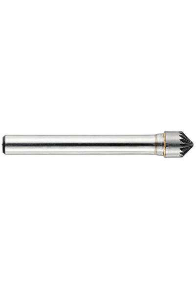 Industrial 1031721 Freza din carbura, conica cu varf ascutit la 90 grade, tais simplu, tip C, DIM 16, Coada 8