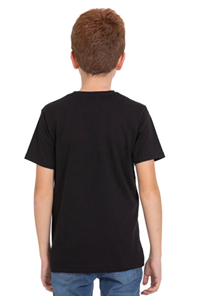 Zaytoon Unisex Children's Short Sleeve T-Shirt with Sahra Embroidery on the Side Color Kubbe