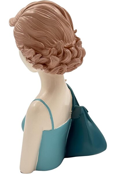 B&D B and D Vintage Ceramic Decorative Figurine, 15×12×6 cm, Turquoise