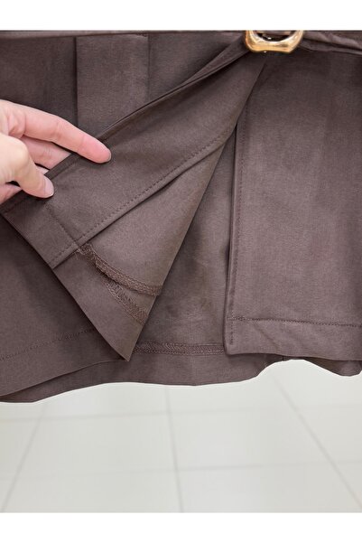 MİHRA STORE Cameron Collar Detailed Gold Buttoned Cape Jacket-Çi̇926 Brown