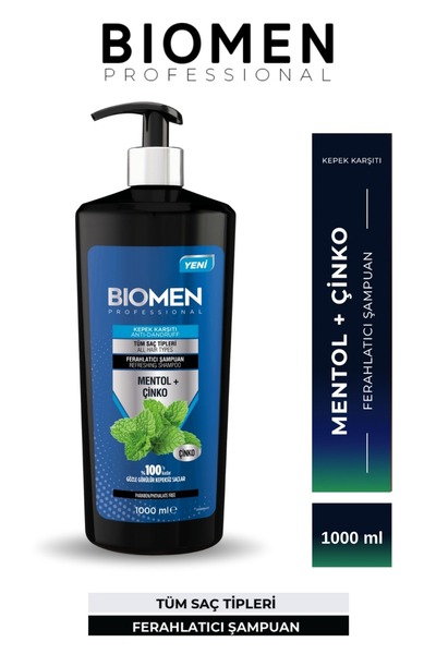 Biomen Professional Mentol&çinko Kepek Karşıtı Ferahlatıcı Şampuan 1000 ml
