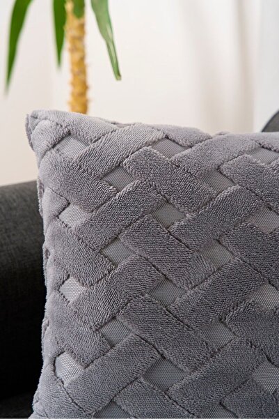 Sudemhome Straw Pattern Special Design Punch Pattern Decorative Throw Pillow Cover 43X43 cm