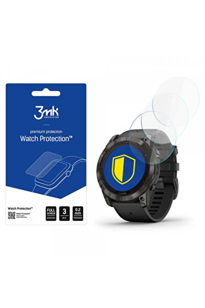 Garmin Folie Protectie 3MK FlexibleGlass pentru Fenix 7X Pro Solar, Set 3 bucati, Sticla Flexibila