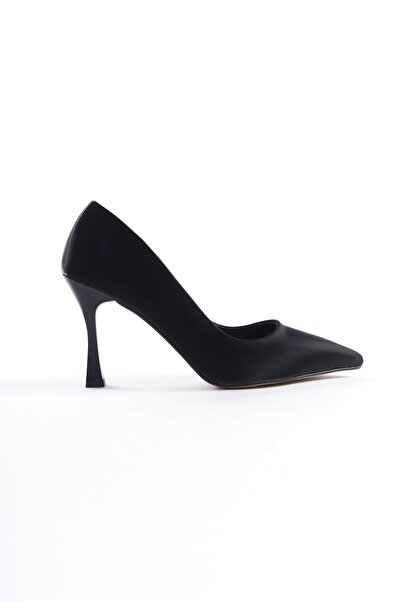 TRENDELLA Jessica Women's Black Satin Stiletto