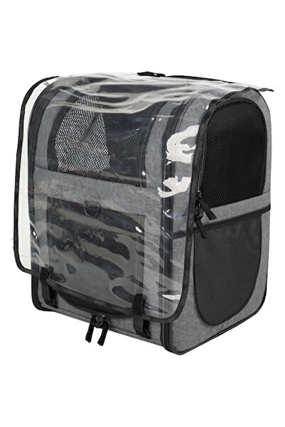 OEM Rucsac pliabil pentru transportul animalelor de companie, gri, 40x22x30 cm, cu covoraș interior moale și lavabil