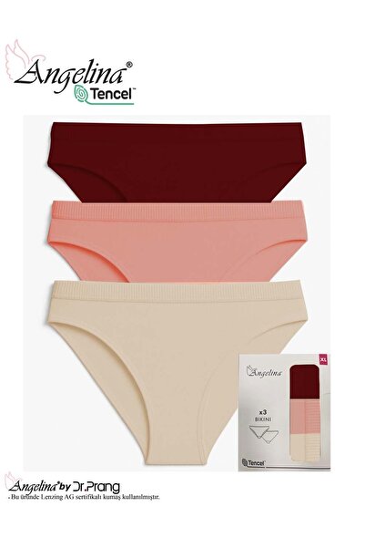 ANGELİNA 3-Piece Regular Waist Bikini Slip Panties