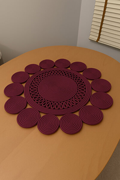 MaVaux Covoraș rotund din iută Tadpole 60x60