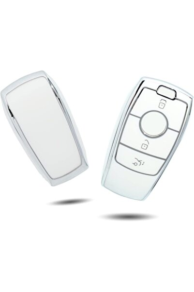 OEM Key Cover 26 Car Key Case, 360° Protection, Elegant Design, Gold/Silver