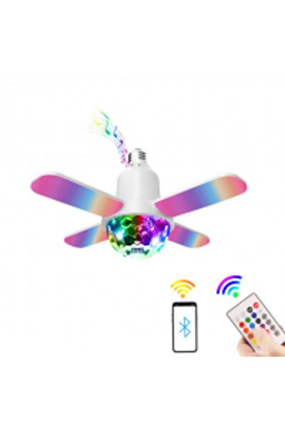 OEM Mini musical LED bulb lamp with 4 arms and remote E27