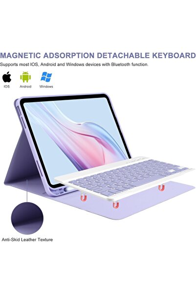 Alstrap iPad 11Th Generation A16 11-Inch/10Th Generation 10.9-Inch Compatible Wireless Tablet Case with Pen Holder and Keyboard