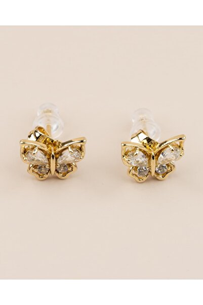 Portakal Esintisi Marilea Minimal Butterfly Xuping Earrings
