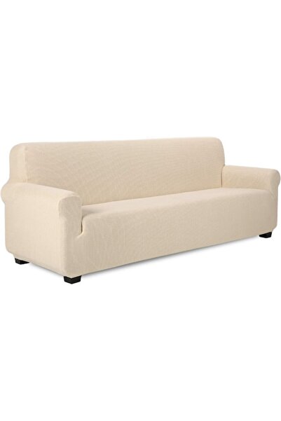 OEM TIANSHU 4-seater Elastic Non-slip Sofa Cover - Beige