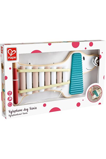 Hape Xylophone Dog Xenia Wooden Musical Instrument for Little Musicians