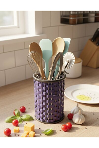 Vivart Плетен многофункционален органайзер за плот / поднос за сервиране / де...