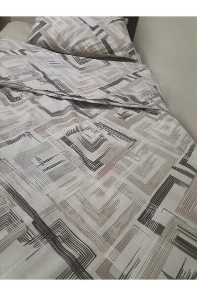 HandMadeCemile Ръчно изработен комплект спално бельо за единично легло от пам...