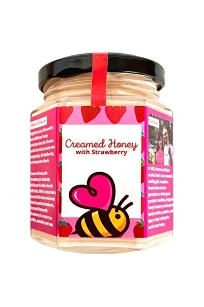 Bulgarian Honey Co. Cremă de miere cu căpșuni, 190g