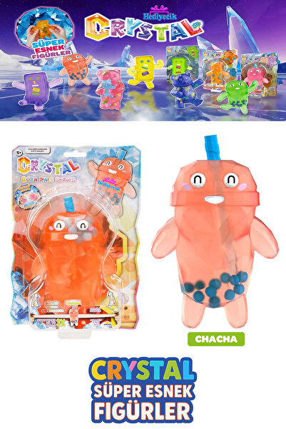 hediyecik Crystal Esnek Uzayan Figür Bubble Tea Boba Pals Stretch Serisi Figü...