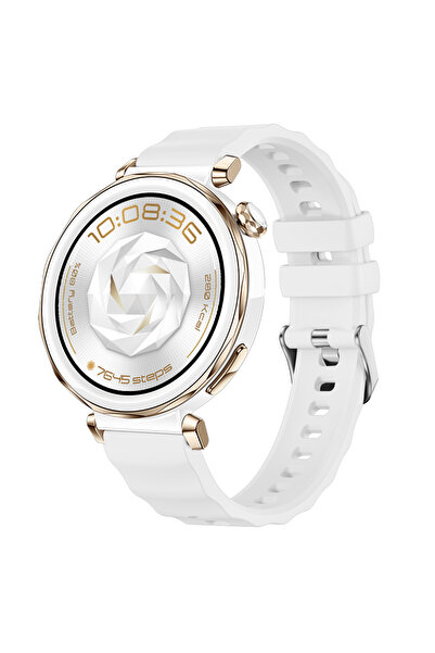 Sneezy حزام ساعة ذكية رياضي من السيليكون مع إبزيم معدني مرن متوافق مع ساعة هو...