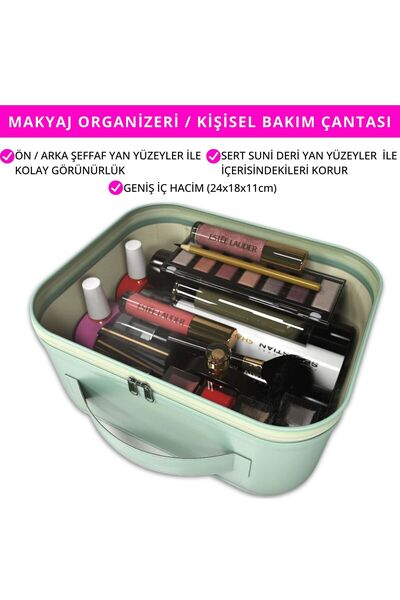 Palwin Makyaj Çantası – Kişisel Bakım Kozmetik Seyahat Düzenleyici, Aksesuar ...