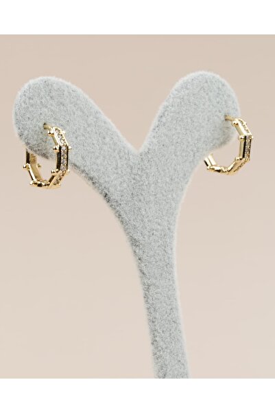 Portakal Esintisi Octavia Minimal Octagonal Ring Xuping Earrings