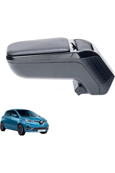 OEM Rati Armster2 Armrest for Renault ZOE 2020, Black, with Arm Support and Storage Compartment