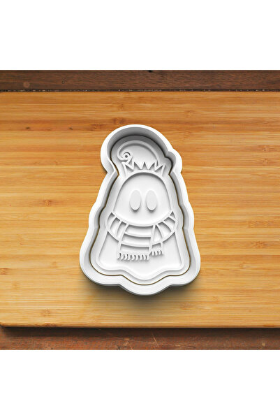 Hobist New Year's Ghosts Set of 4 Cookie and Sugar Dough Molds