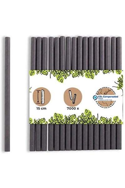 OEM Set of 7000 paper straws, 15 x 0.7 cm, black