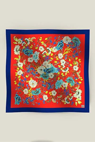 BUATLY Spring ti̇vi̇l silk scarf -red