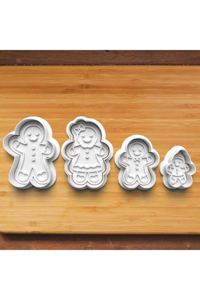 Hobist مجموعة كوكيز عيد الميلاد المكونة من 4 قوالب كوكيز وعجينة السكر