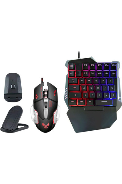 Datastar G508 4'ü 1 Arada Mobil Oyun Paketi Telefon ve Tablet Uyumlu (Klavye, Fare, Pubg ve Dönüştürücü)