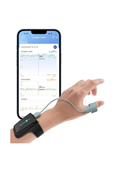 OEM Pulsoximetru Wellue Checkme O2 Max pentru deget și încheietura mâinii, mo...