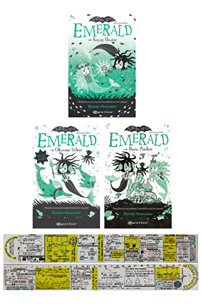 Epsilon Yayınevi İsadora Moon Emerald 3 Kitap Set + Özel Cetvel